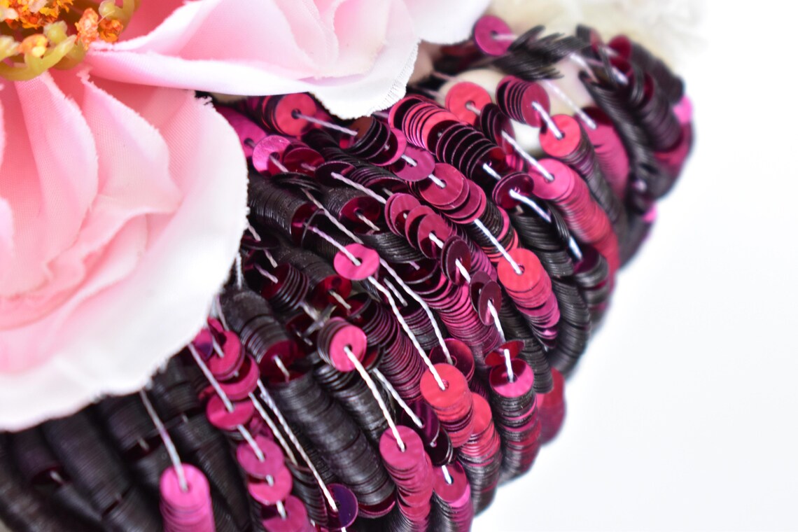 French Sequins, Etincelle Raspberry Color Flat Sequins, 4 Mm Sequins ...
