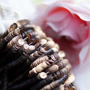 Satinati Mat Bronze color Cup Sequins-Pailettes-3 mm sequins-4 mm sequins-Round sequins-Cup Sequins- Italian sequins