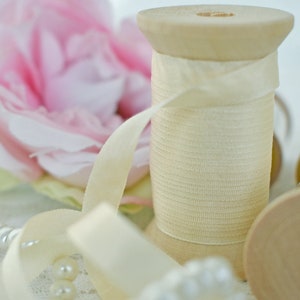Stickdatei Seidenband Ivory Farbe 10 Meter (8003)