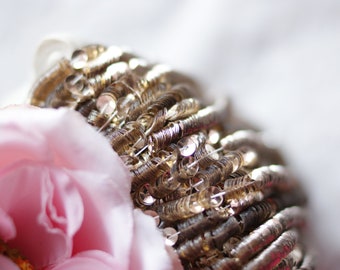 Italian sequins, Metalizatti Light Gold 4mm Cup sequins