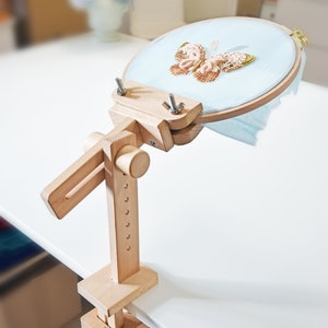 Embroidery Stand with hoop 20 cm, Tambour embroidery Hoop