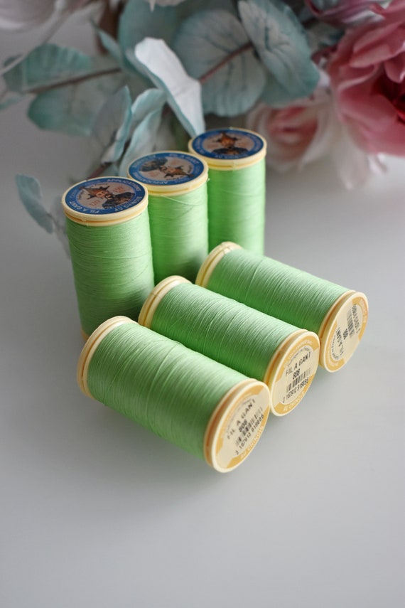 Bobine De Fil Vert Anglais - 500m - Fabrication Française - Oeko-Tex