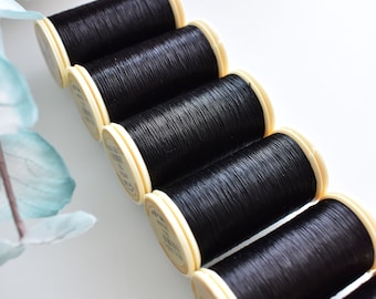 Metallic Black color 170 Sajou Thread, Metallic sewing thread, Fil Au Chinois