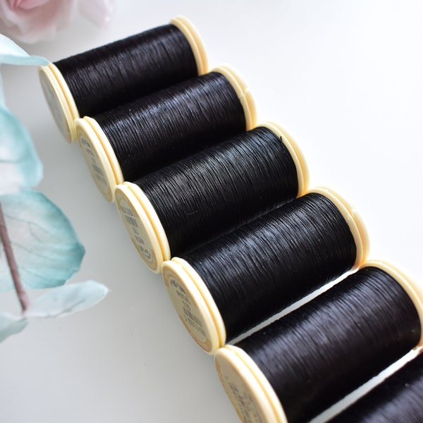 Metallic Black color 170 Sajou Thread, Metallic sewing thread, Fil Au Chinois