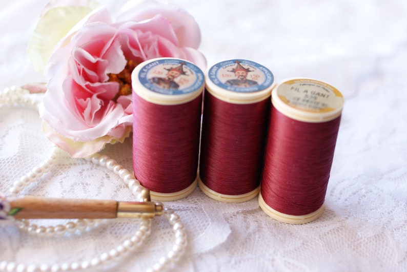 Garnet Gloving Thread-Fil Au Chinois-Waxed Cotton Thread Sajou