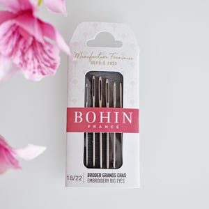 Bohin Chenille Needles – Size 18/22 (Assorted Pack), Embroidery needle