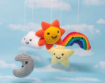 Happy Skies Baby Mobile Amigurumi Crochet Pattern