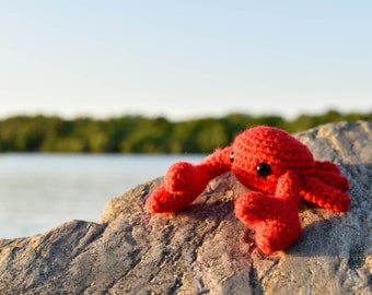 Crochet Crab Amigurumi Keychain Pattern