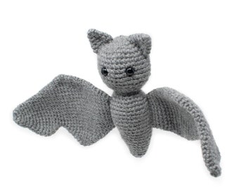 Laszlo the Lazy Bat Amigurumi Pattern - Easy Halloween Crochet Pattern