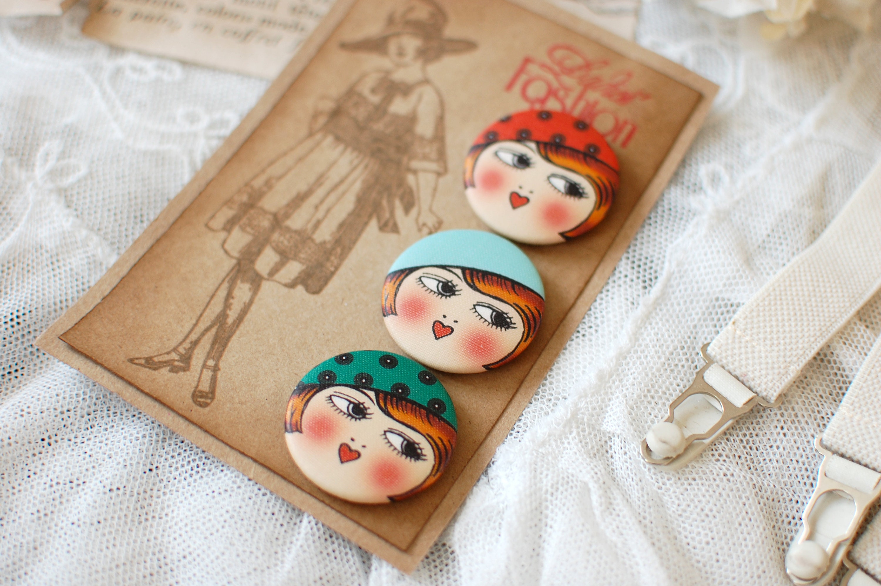 Large sewing buttons Unusual Sewing Buttons 20s Garter | Etsy