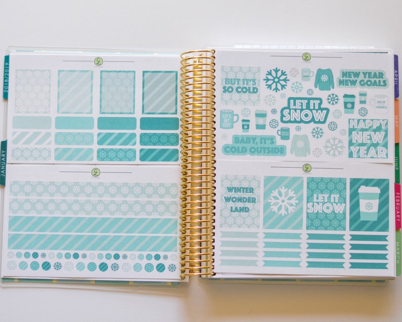 Vertical January Weekly Monthly kit fits EC Hourly and Vertical month week
