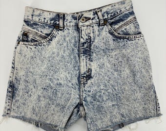 Levi’s Vintage Womens Juniors 1990 Acid Wash Cut Off Jean Denim Shorts 26” Waist
