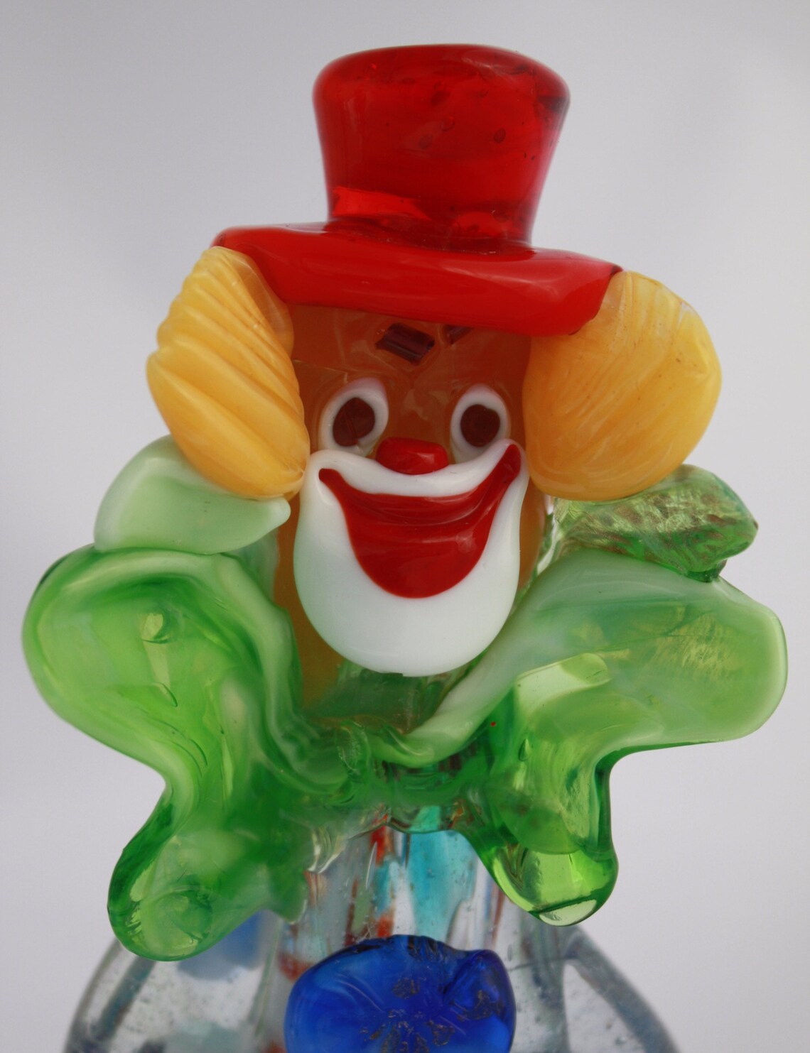 Murano Vintage 7 Blown Glass Clown Figure With Large Etsy