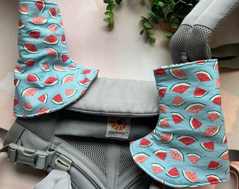 Watermelon  Baby Carrier Drool Pads Happy Baby Carrier Suck Pads Ergo 360 Drool Cloth Colorful Patterns Fruit Stroller Pads