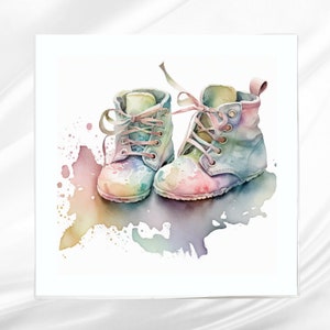 Cute Shoes Fabric Panel ~ Quilt Block ~ Square fabric panel for sewing projects