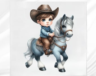 Farmer Boy Fabric Panel: Country Quilt Block for Sewing Projects
