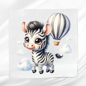 Baby Zebra Fabric Panel: Safari Quilt Block, Sewing Project