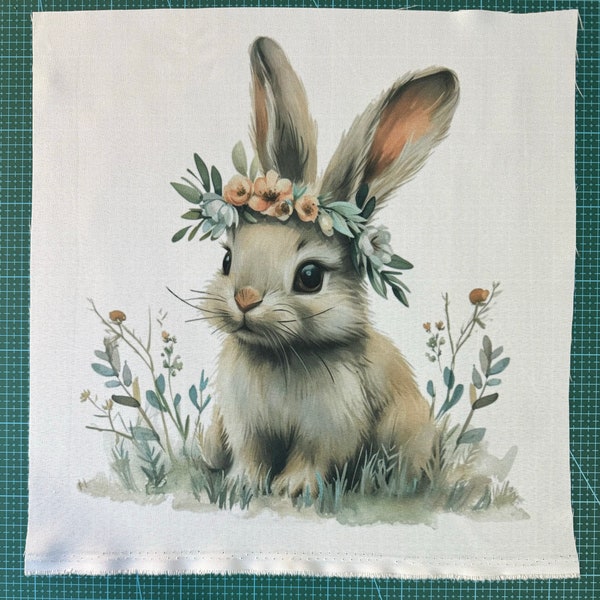 Bunny Fabric Panel - Etsy