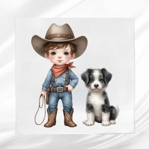 Farmer Boy with Dog Fabric Panel ~  Country Boy Quilt Panel ~  Fabric panel for sewing projects