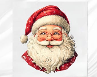 Santa Fabric Panel: Fabric Block for Sewing Projects