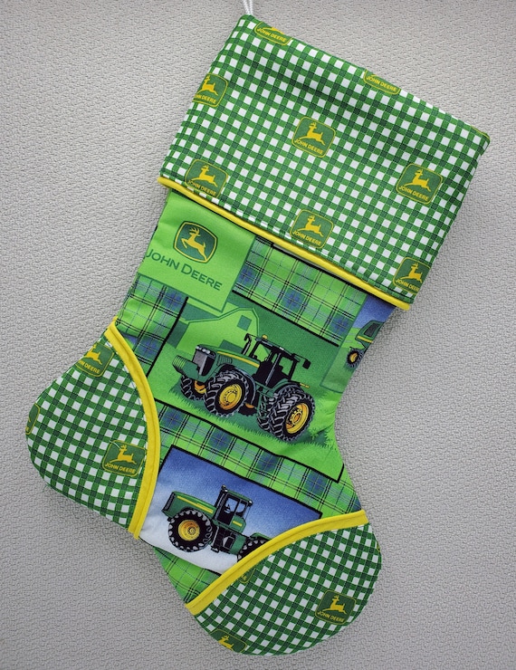 Holiday Stocking Made With John Deere Fabric Etsy