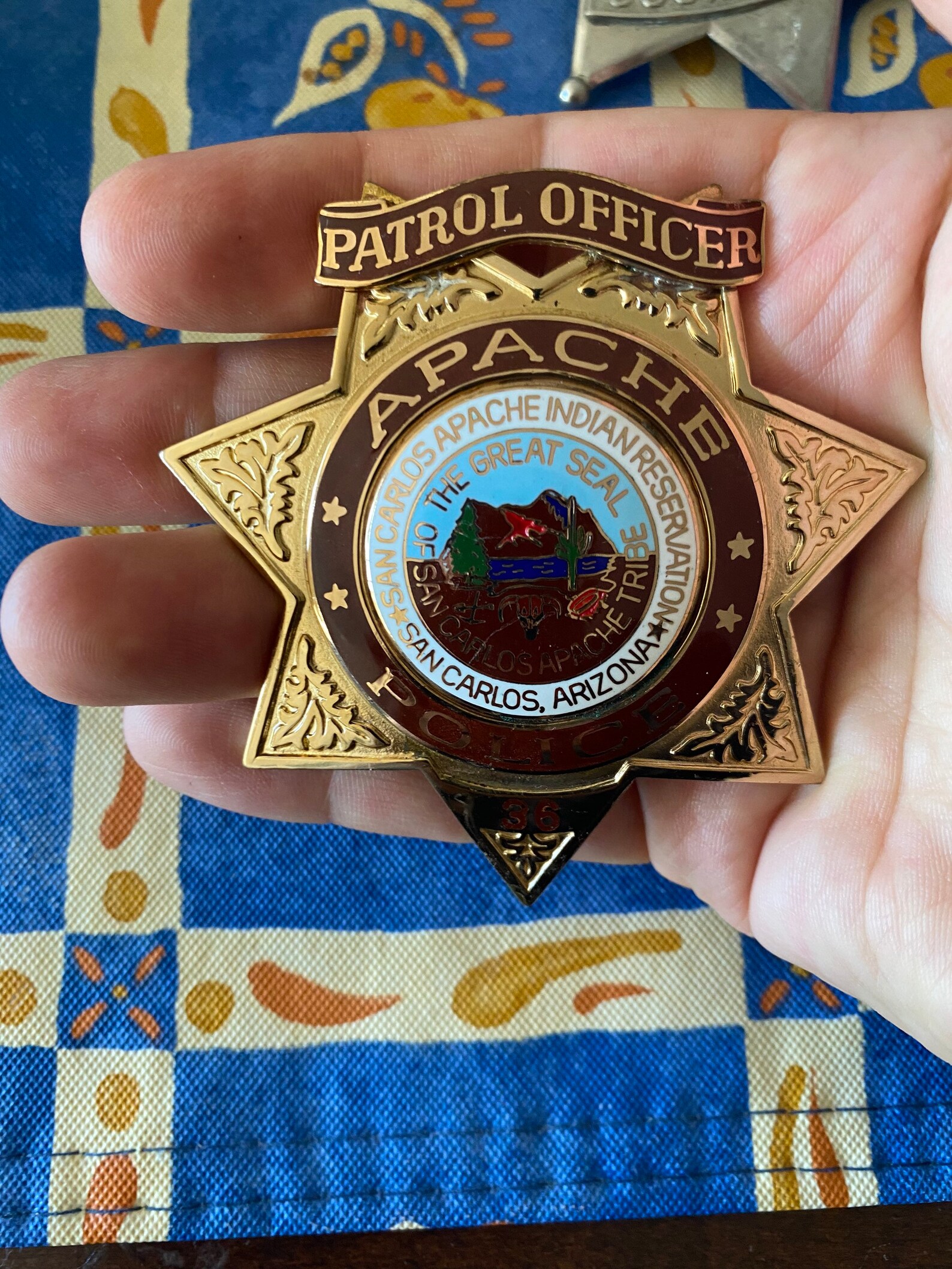 Antique obsolète San Carlos Badge de police AZ Etsy
