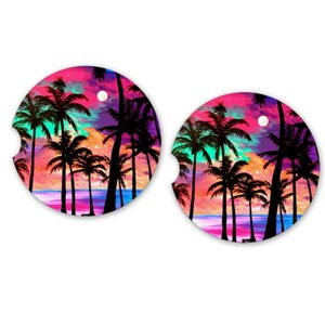Decorative Car Coasters set of 2 Car Coasters |Christmas Gift | Absorbent Car Coaster |Inspirational Gifts | Car Accessories | Birthday Gift