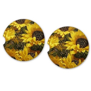 Decorative Car Coasters set of 2 Car Coasters |Christmas Gift | Absorbent Car Coaster |Inspirational Gifts | Car Accessories | Birthday Gift