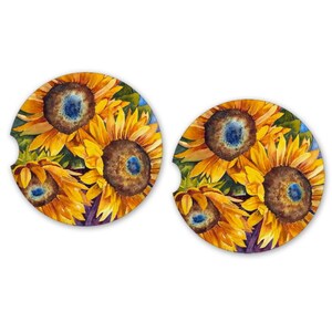 Decorative Car Coasters set of 2 Car Coasters |Christmas Gift | Absorbent Car Coaster |Inspirational Gifts | Car Accessories | Birthday Gift