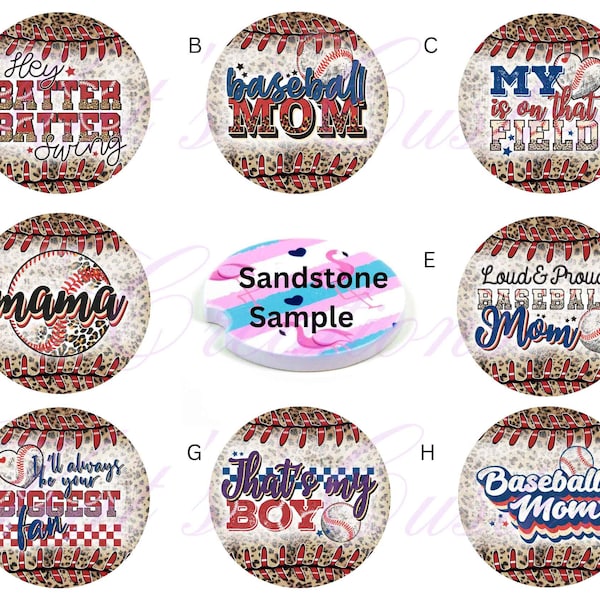 Baseball Mom Coasters Etsy