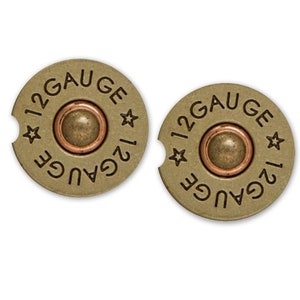 12 Gauge Car Coaster Set, Sandstone Or Neoprene Cup Holder Coasters, Set of 2, Bullet Shell Car Accessories