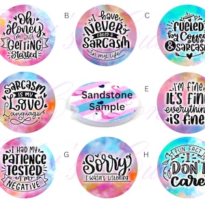 Sarcastic Car Coasters, Funny Car Coasters, Sarcasm Car Coasters, Car Coasters, Car Accessories, Set of 2 Car Coasters