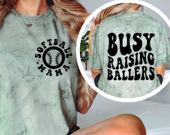 Mama-shirt softbal, T-shirt druk bezig met ballers, shirt softbal moeder, shirt Game Day Sports Mom