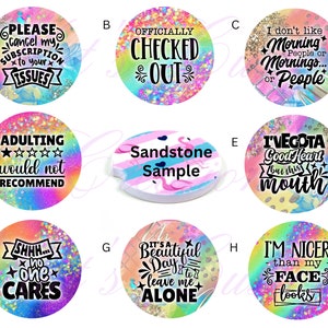 Car Coasters, Sarcastic Car Coaster, Funny Car Coaster, Rainbow Car Coasters, Rainbow Coasters, Set Of 2 Car Coasters