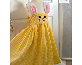 Bunny dress/girls rabbit dress/ kids bunny dress/Easter dress