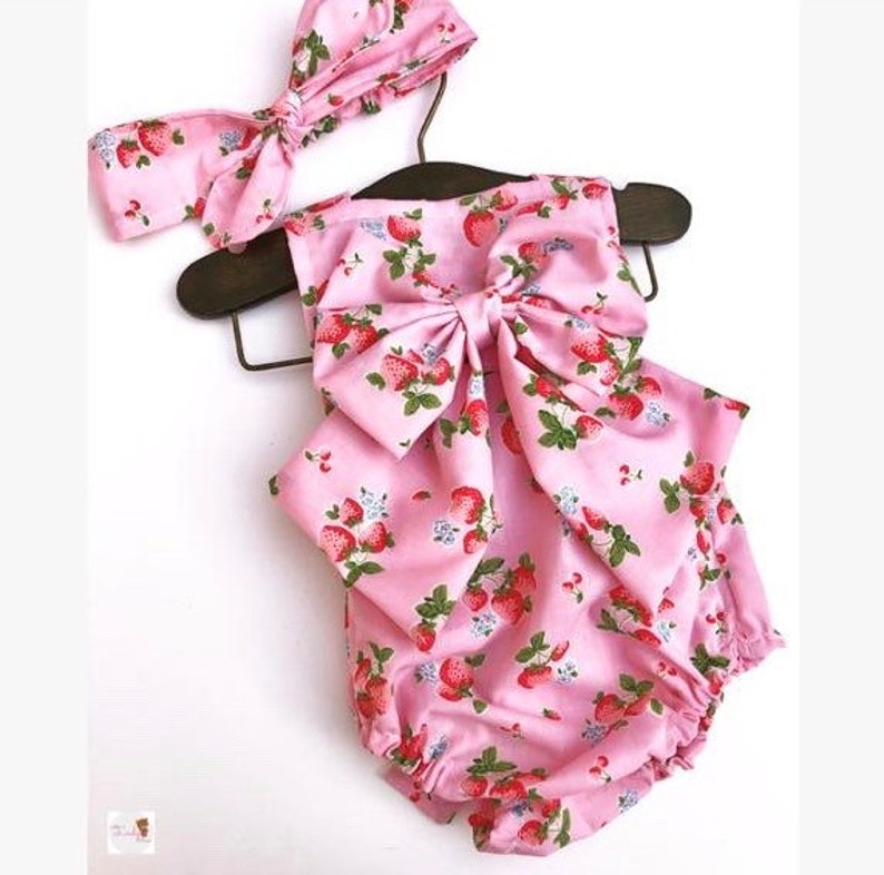 strawberry romper