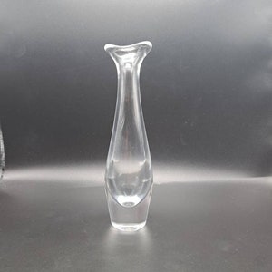 Vintage Sven Palmqvist Selena Vase, Orrefors Vase, Mid Century Glass, Swedish Glass, Signed Vase,