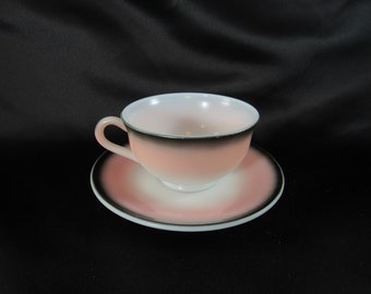 Vintage Hazel Atlas RARE Souvenir Cup Canada Saucer and Plate from Vancouver