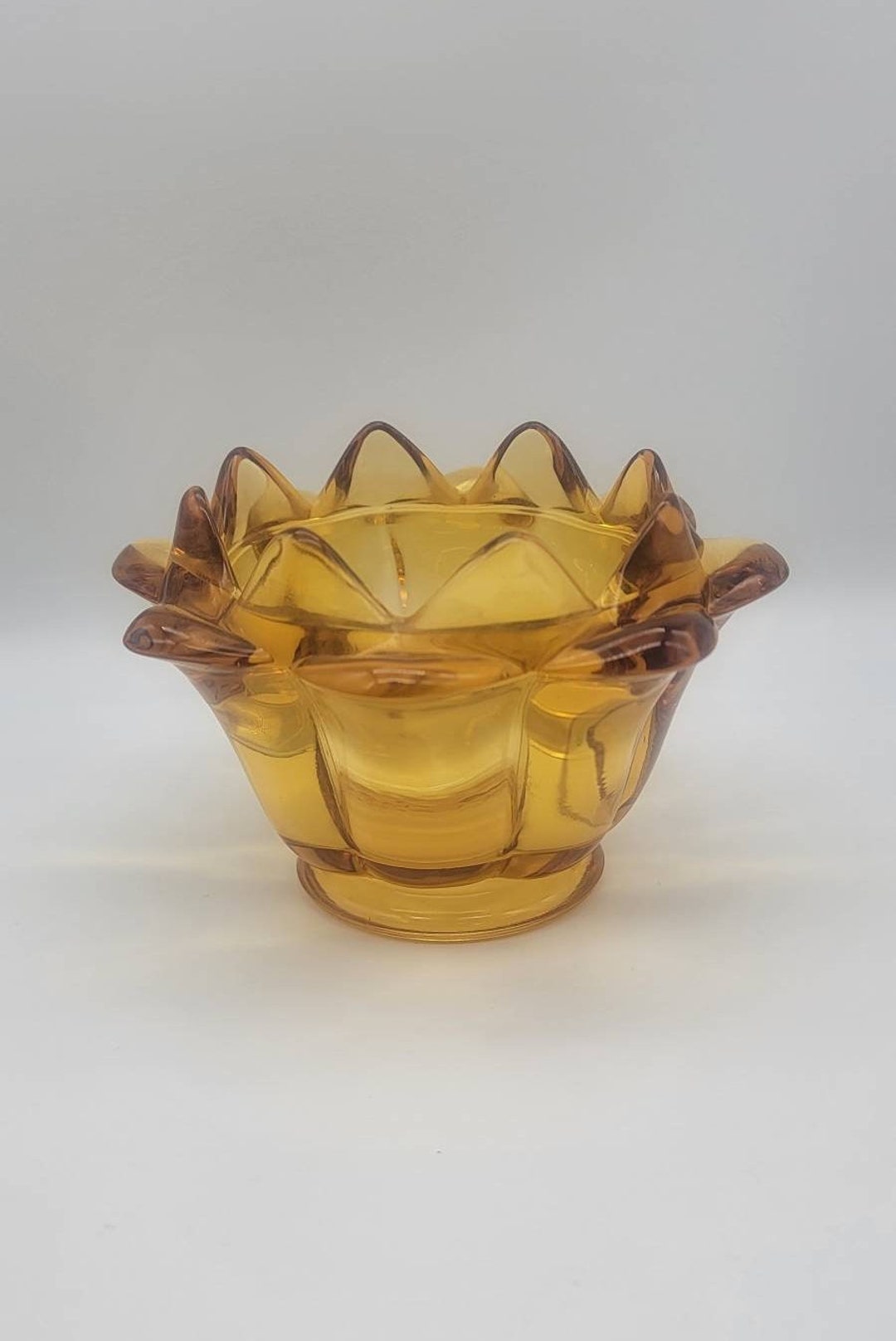 Vintage Viking Glass, Vintage Viking Glass Artichoke Flowerlite, Mid