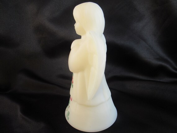 Vintage Fenton Angel Hand Painted and Signed, Fenton Ivory