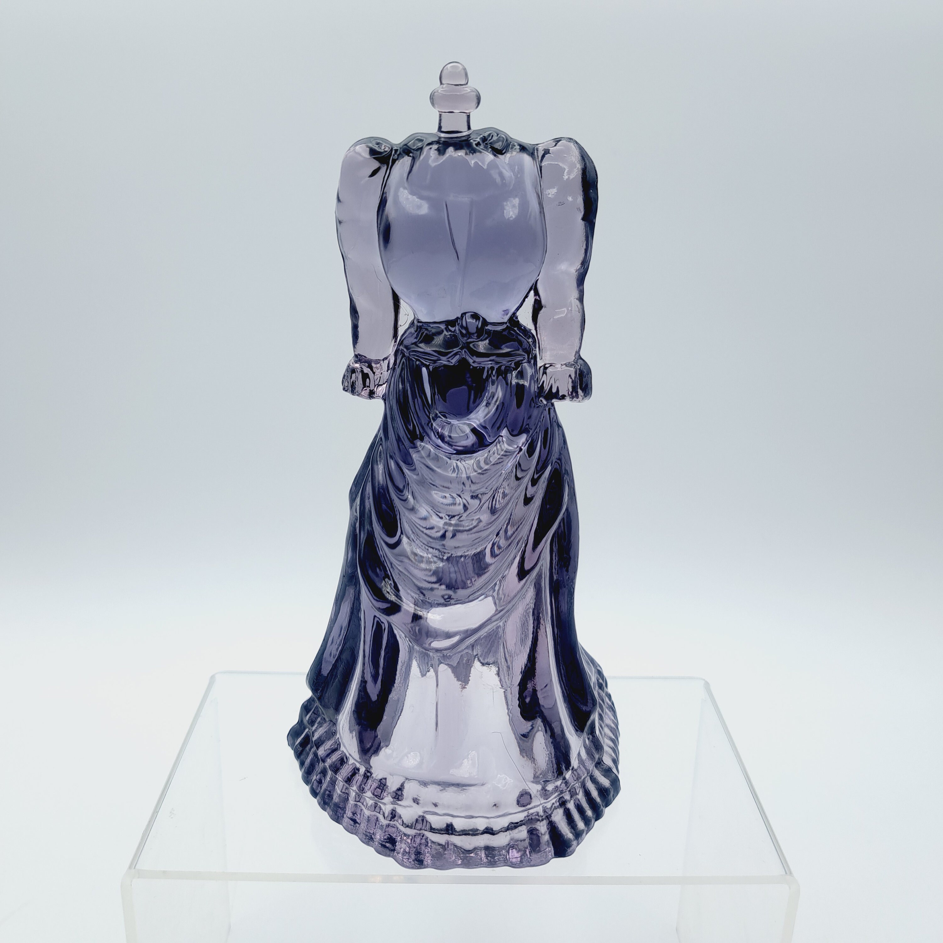 Vintage Fenton Glass Legendary Fashions Victorian Walking Dress, Collectible Fenton Purple, West Virginia Glass, Wedding Gift