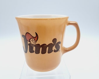 Vintage Pyrex Jim's Mug, Collectible Pyrex, Pyrex Restaurant Ware, Jim's Restaurant Coffee Mug