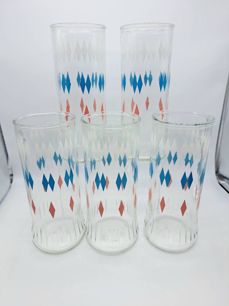 Vintage Anchor Hocking Jelly Jar Tumblers Collectible Anchor Etsy