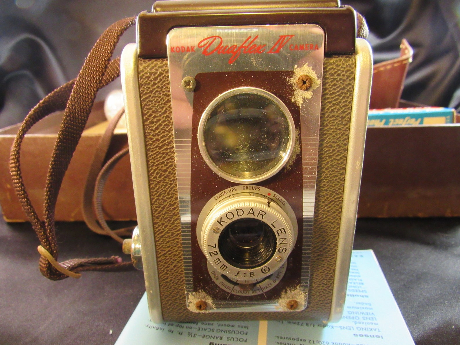 Vintage Kodak Duaflex IV Box Style Camera with Flash Roll of Etsy