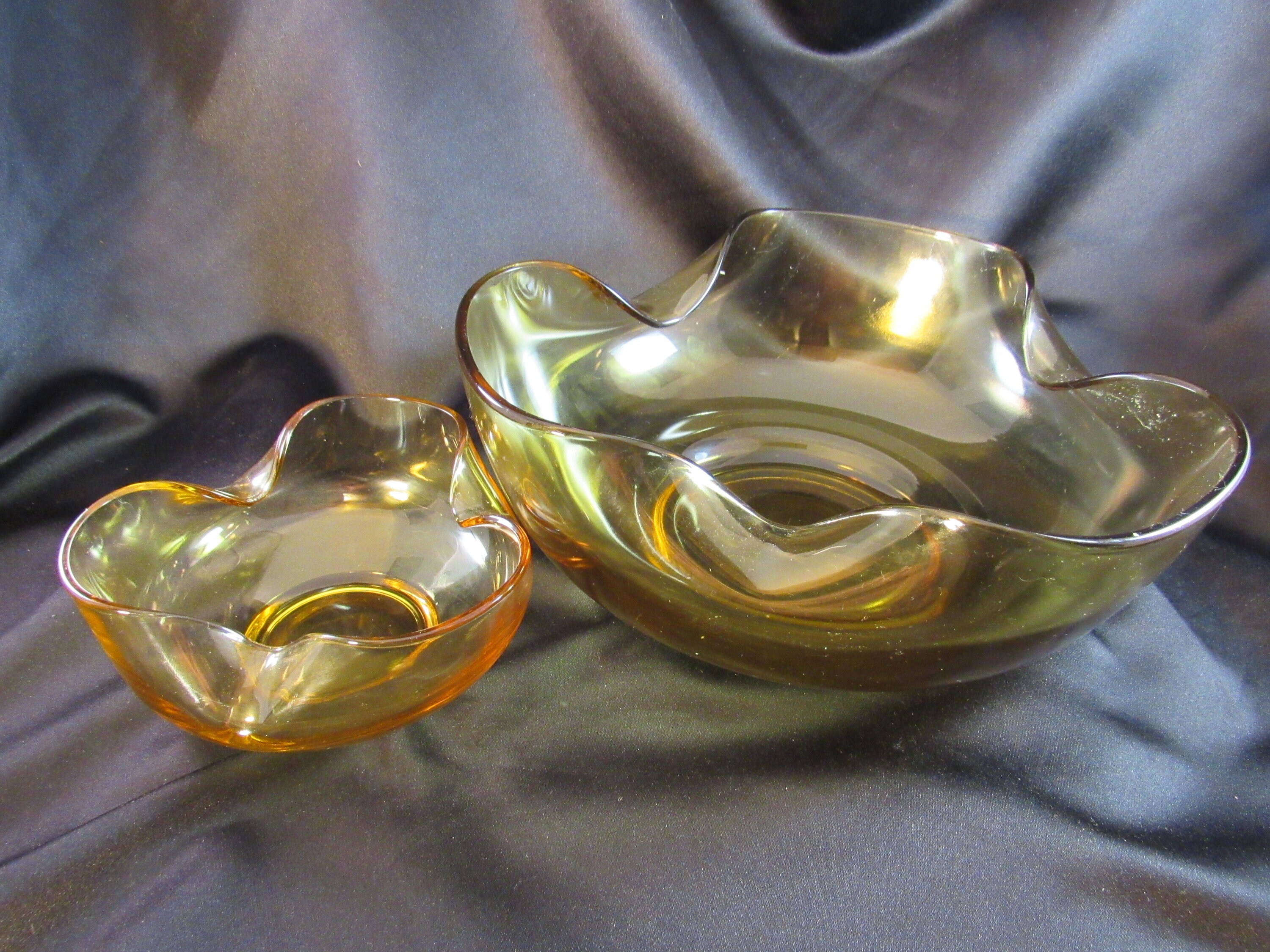 Vintage Anchor Hocking Chip and Dip Set With Metal Bracket in Etsy