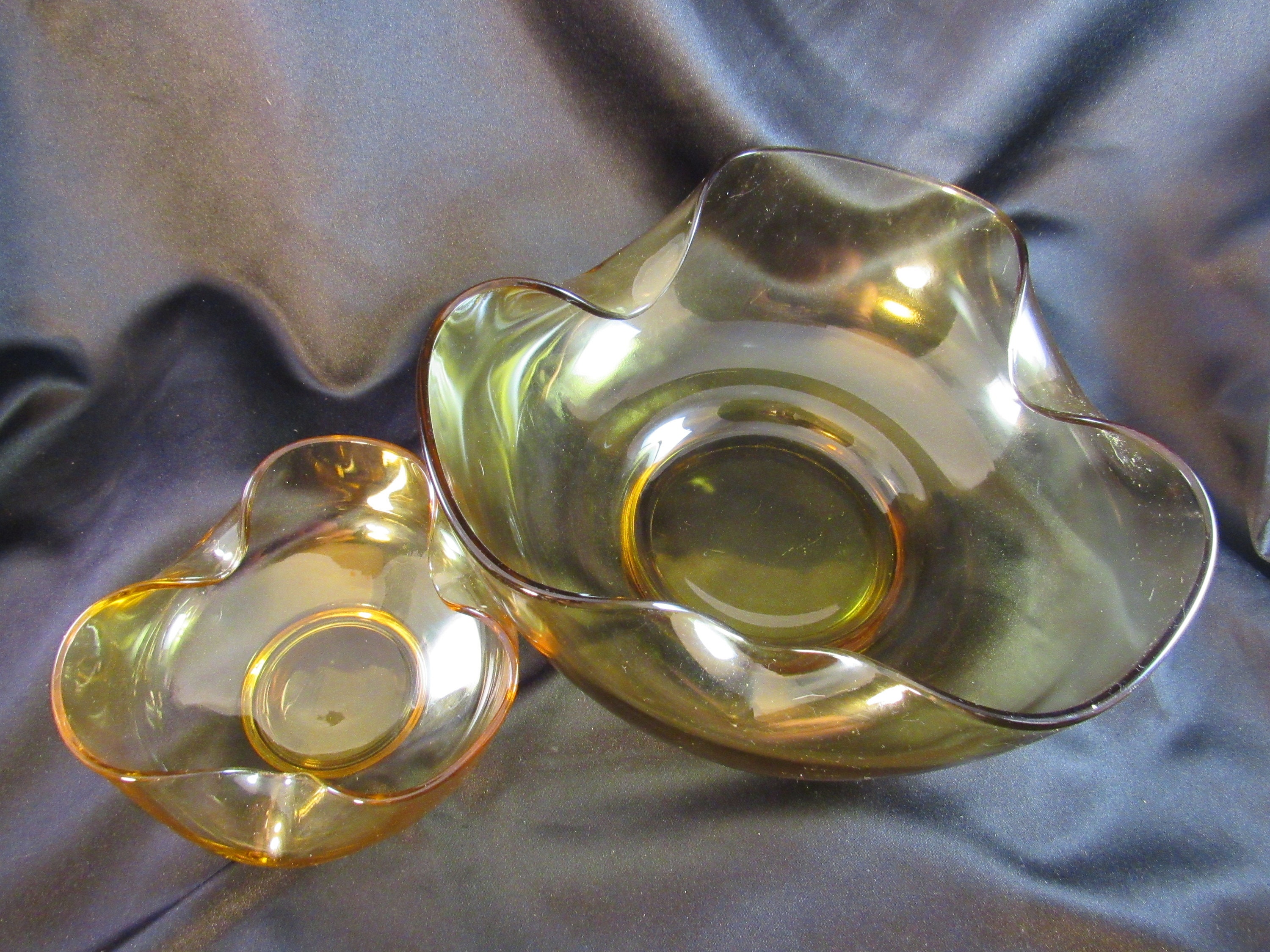 Vintage Anchor Hocking Chip and Dip Set With Metal Bracket in Etsy