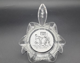 Vintage Humorous Ashtray, Collectible Funny Ashtray, Mid Century Home Decor, Tobacciana,