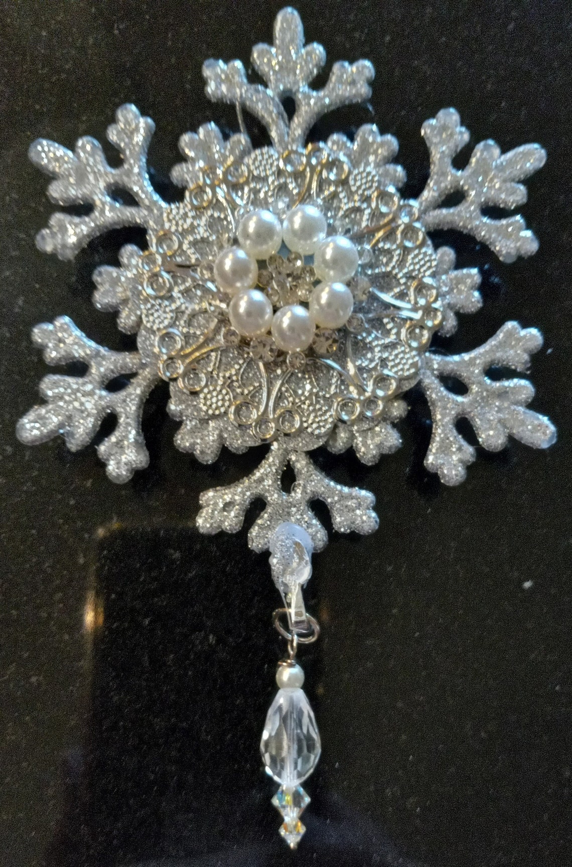 Jeweled snowflake ornament