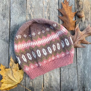 Cozy Handmade Knit Winter Hat - Merino Wool & Alpaca Beanie - Free Shipping