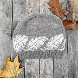 Cozy Handmade Knit Winter Hat - Merino Wool & Alpaca Beanie - Free Shipping